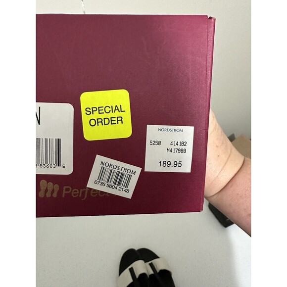 Munro‎ Faran Sandals Black Off White Women’s 7.5M Custom Made Shoes - Picture 10 of 10